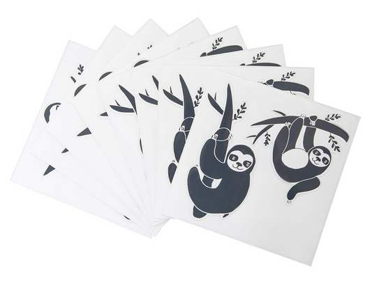 UBBI decoratieve stickers voor beker, bidon, fles en meer LUIAARD 16 stuks
