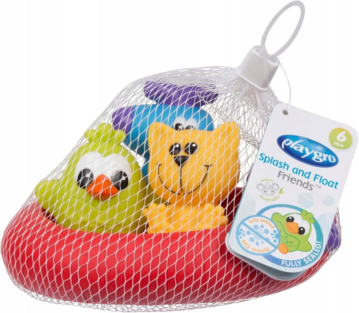 PLAYGRO Splash and Float jouets de bain en caoutchouc 6 m+ 4 pièces