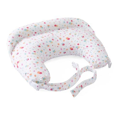 Boppy Deluxe poduszka do karmienia z pokrowcem 0m+ miękka poduszka z kolorowym wzorem do karmienia i odpoczynku