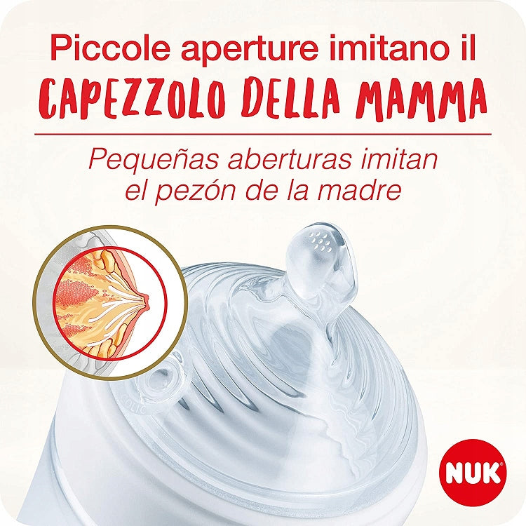 NUK Perfect Start Nature Sense 0-18 üvegek és kiegészítők szett