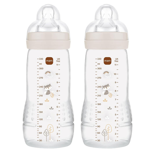 MAM Easy Active flessenset 2x 330 ml 4 m+ speen 2 VOS