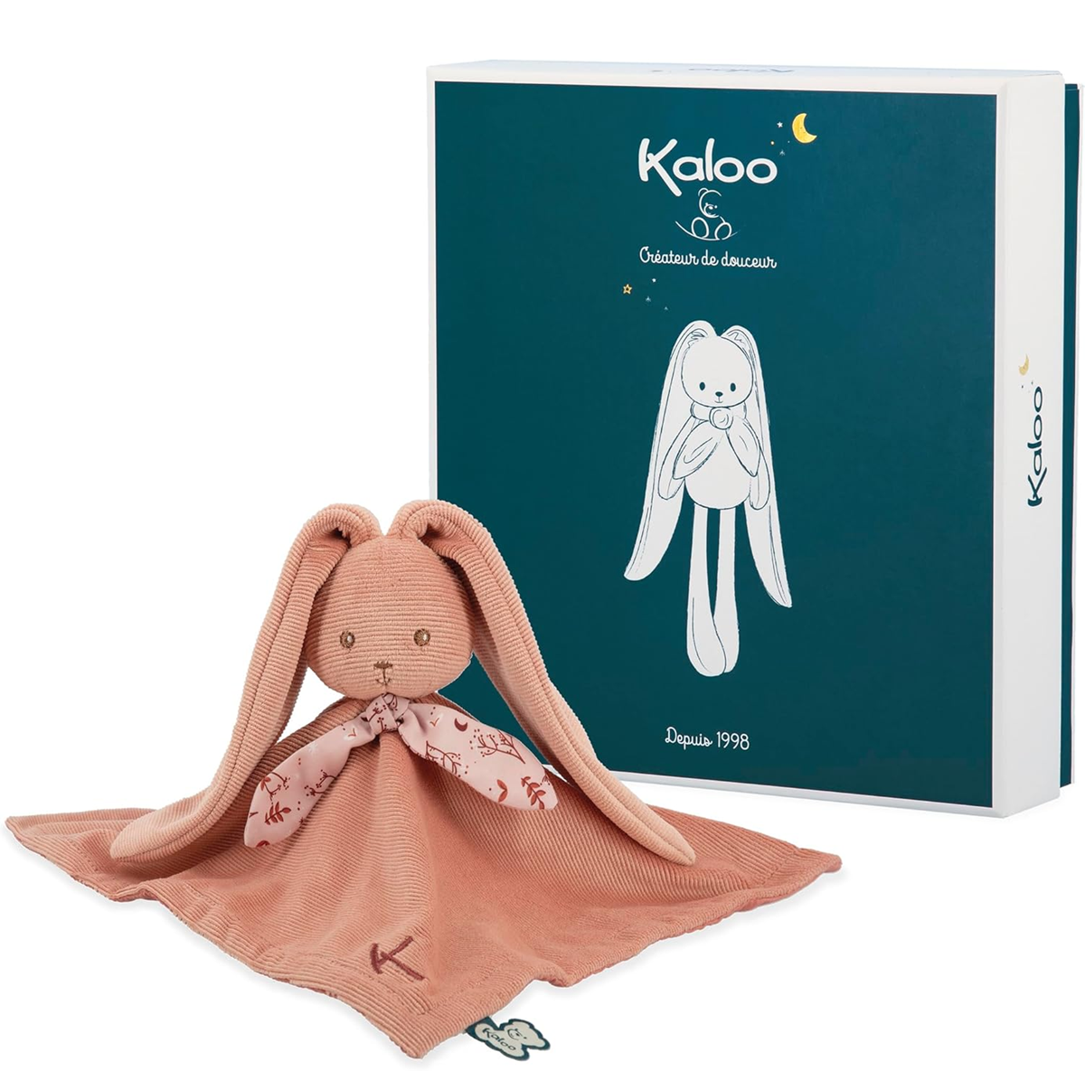 KALOO Coniglietto Lapinoo comforter peluche copertina 30 x 30 cm + scatola
