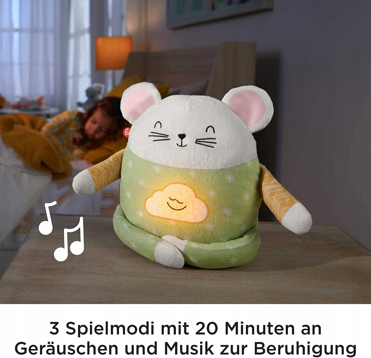 FISHER-PRICE meditační myška uklidňovač J.DE