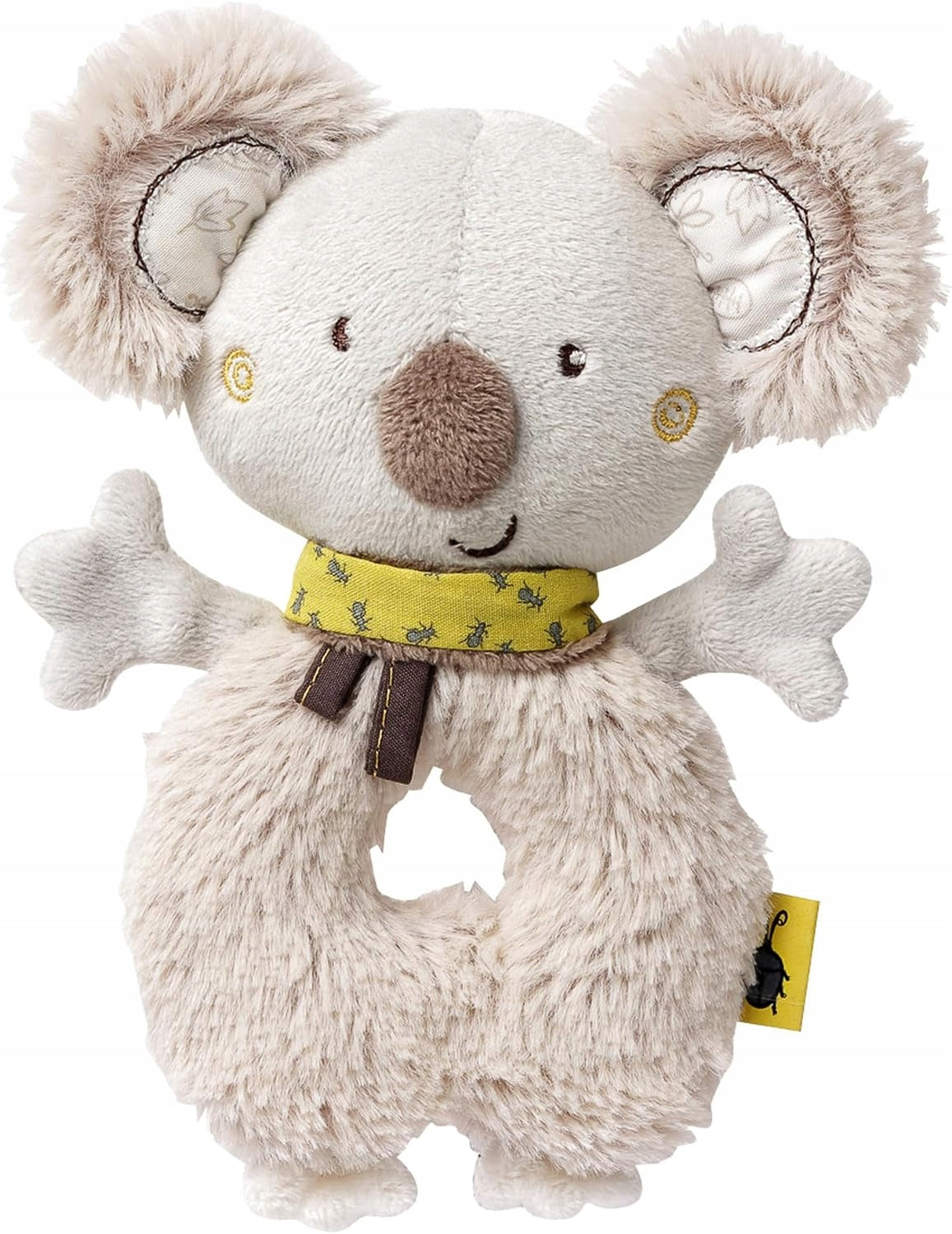 FEHN hochet en coton avec poignée KOALA 18 cm