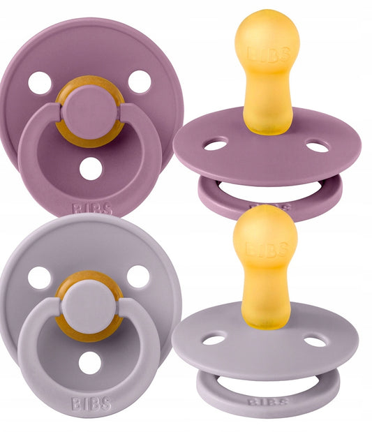 BIBS COLOUR uklidňující dudlíky 2ks kaučuk 6m+