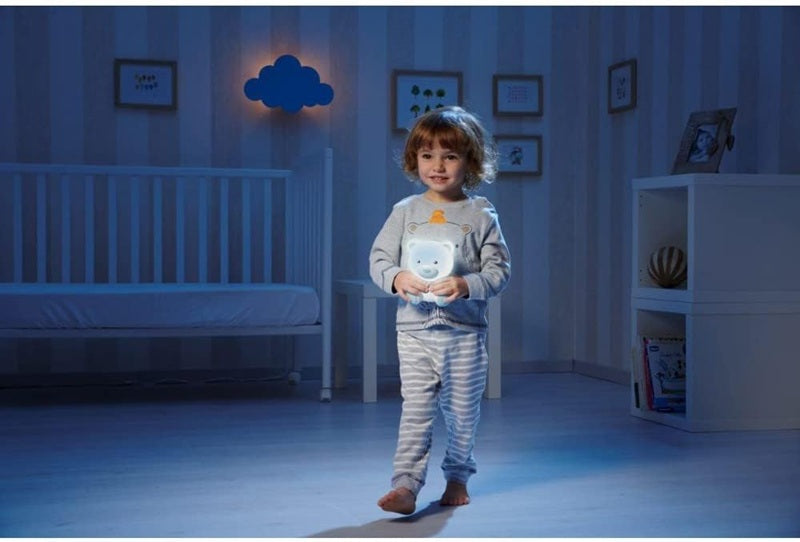 CHICCO DreamLight přenosná noční LED lampička s melodiemi 11 x 14 cm