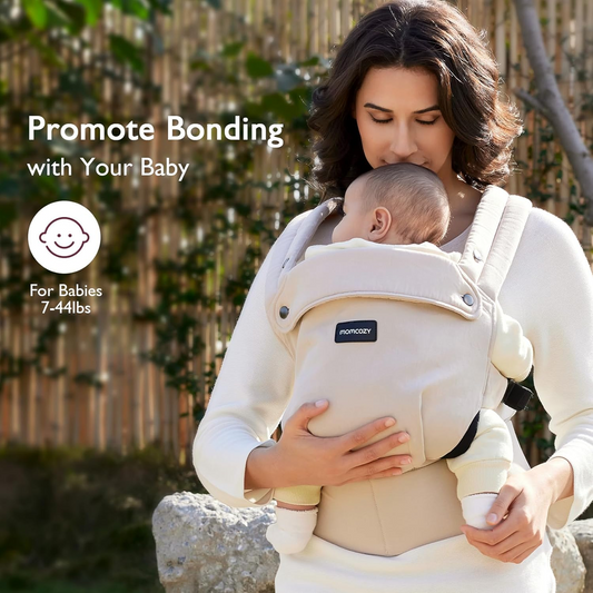 MOMCOZY portabebés ajustable para recién nacidos y bebés de 3 a 20 kg