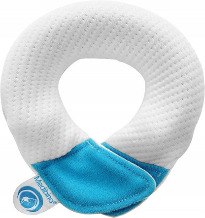 MEDIBINOanti-shock and stabilising cushionage 0 +colour white and bluewidth 14 cm, length 15 cmouter material