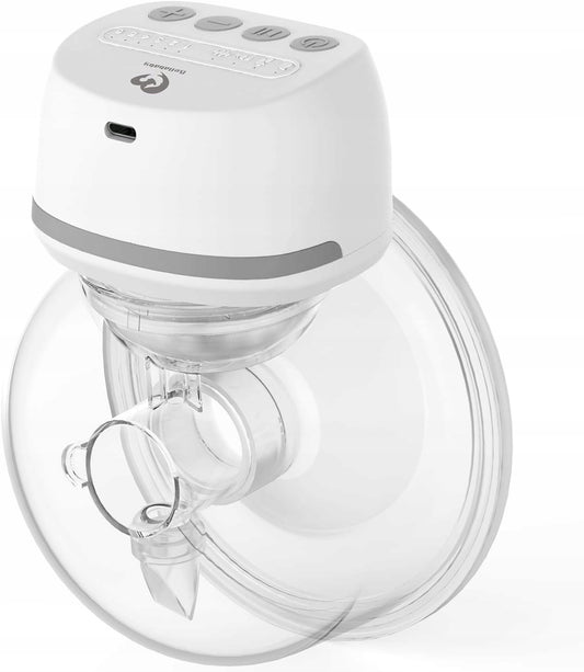 BELLABABY laktator elektryczny muszlowy bezprzewodowy, biały, pojedynczy, z 4 trybami i 6 poziomami