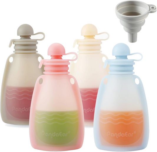 PANDAEAR Sacs de Conservation Alimentaire en Silicone x4