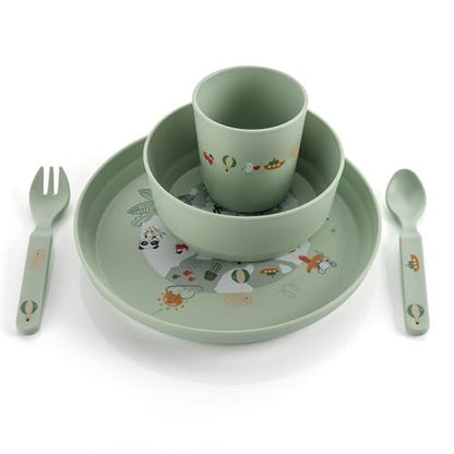 REER Little Explorer BPA-free tableware set x5