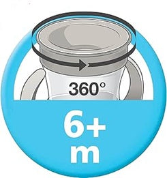 NUK Mini Magic Cup ποτήρι χωρίς διαρροές 360° 160 ml 6 m+