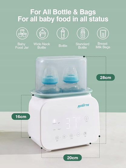 KOSTTE doppio scaldabiberon sterilizzatore 7 in 1