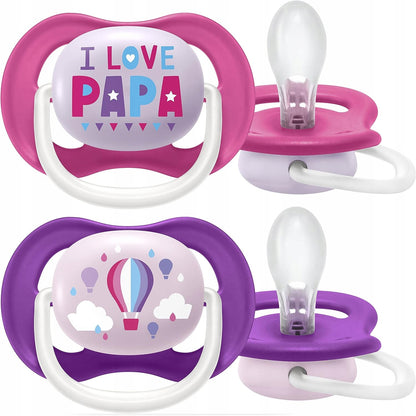 PHILIPS AVENT Ultra Air HAPPY succhietti x 2 6-18 mesi
