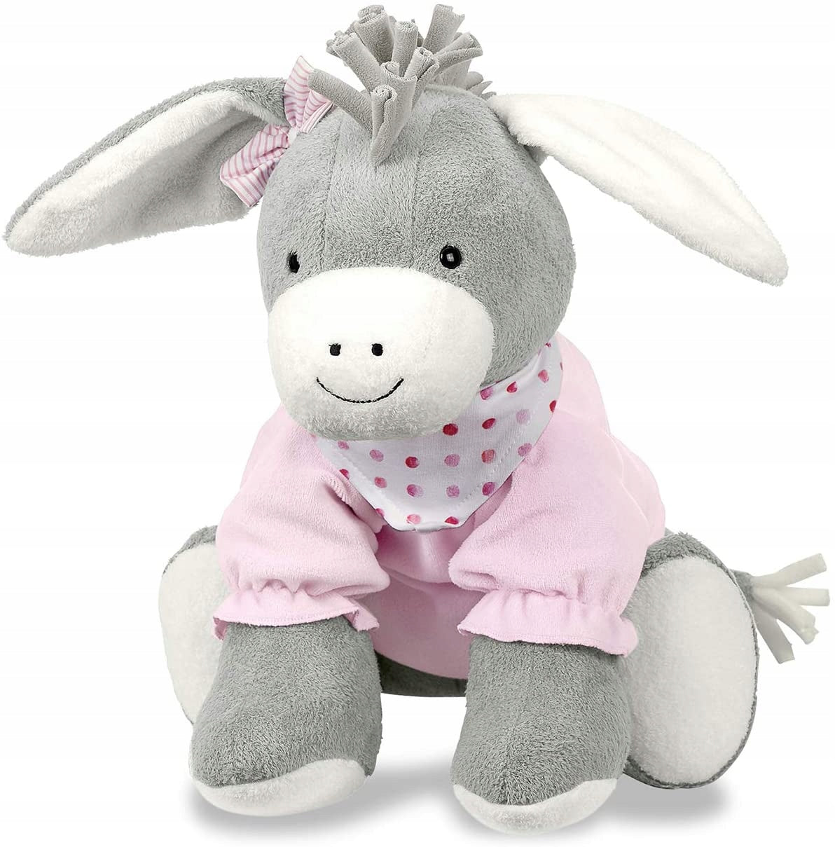 STERNTALER Osiołek Emmi maskotka pluszowa 37 cm "N. szaro-różowy osiołek do przytulania dla dzieci 0+