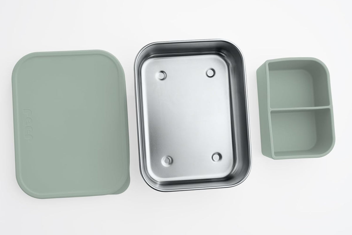 REER stainless steel lunch box with divider 700 ml 12x16 cm
