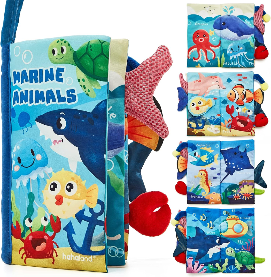 HAHALAND Marine Animals sensory book, pendant