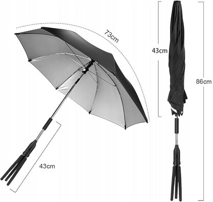 RIOGOO sombrilla protectora para cochecito diámetro 73 cm protector UV 50+ impermeable