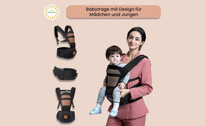 KRONEWERK ergonomic baby carrier with hip belt 6-in-1
