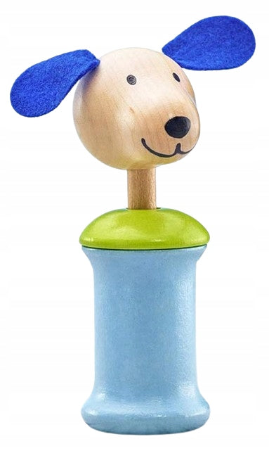 SELECTA Ringo dřevěný úchop s pískátkem PES 12,5 cm