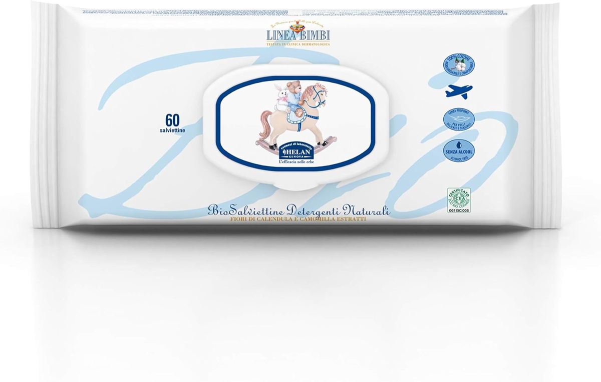 HELAN Linea Bimbi babyverzorgingsset SHAMPOO CRÈMES POEDER DOEKJES