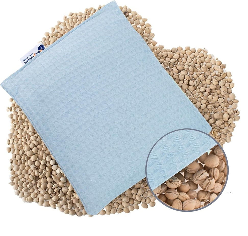 MEDI PARTNERS katoenen warmtekussen met kersenpitten 20 x 25 cm