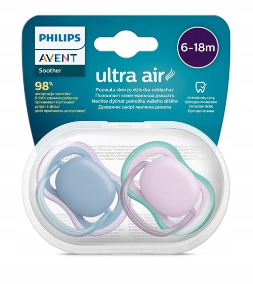 PHILIPS AVENT Ultra Air dudlíky x 2 6-18 měsíců