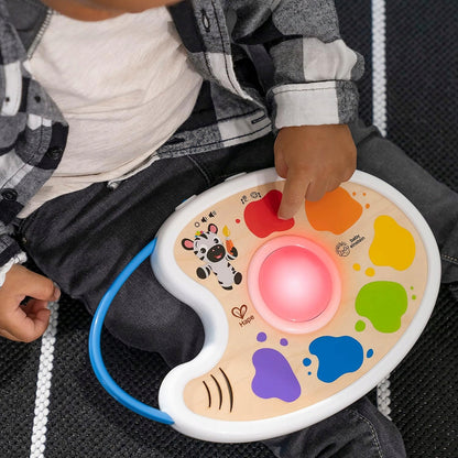 HAPE Magic Touch muzikaal schilderspalet in 3 talen 17,5 x 27 cm