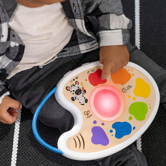 HAPE Magic Touch muzikaal schilderspalet in 3 talen 17,5 x 27 cm