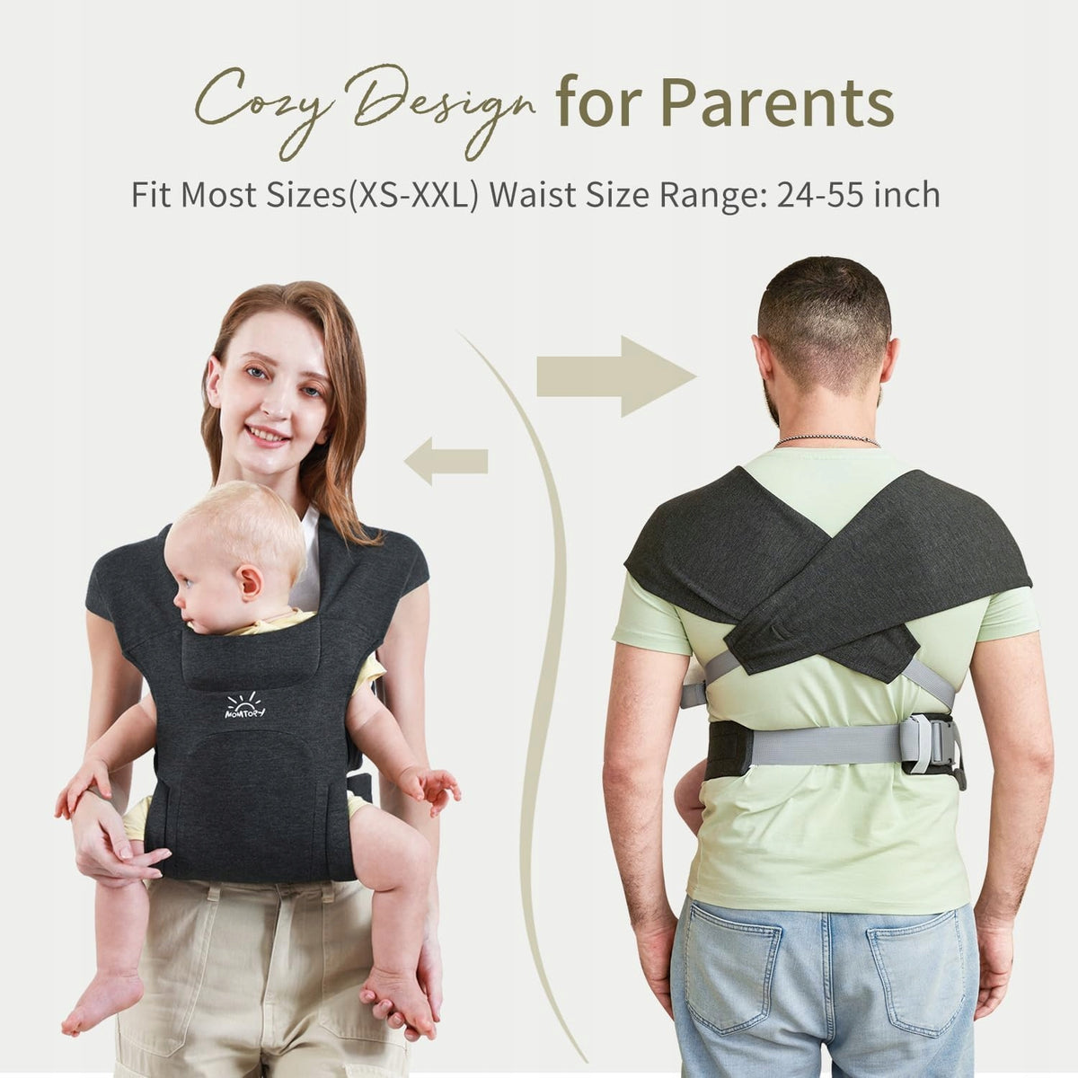 MOMTORY ergonomische draagzak 3 - 12kg