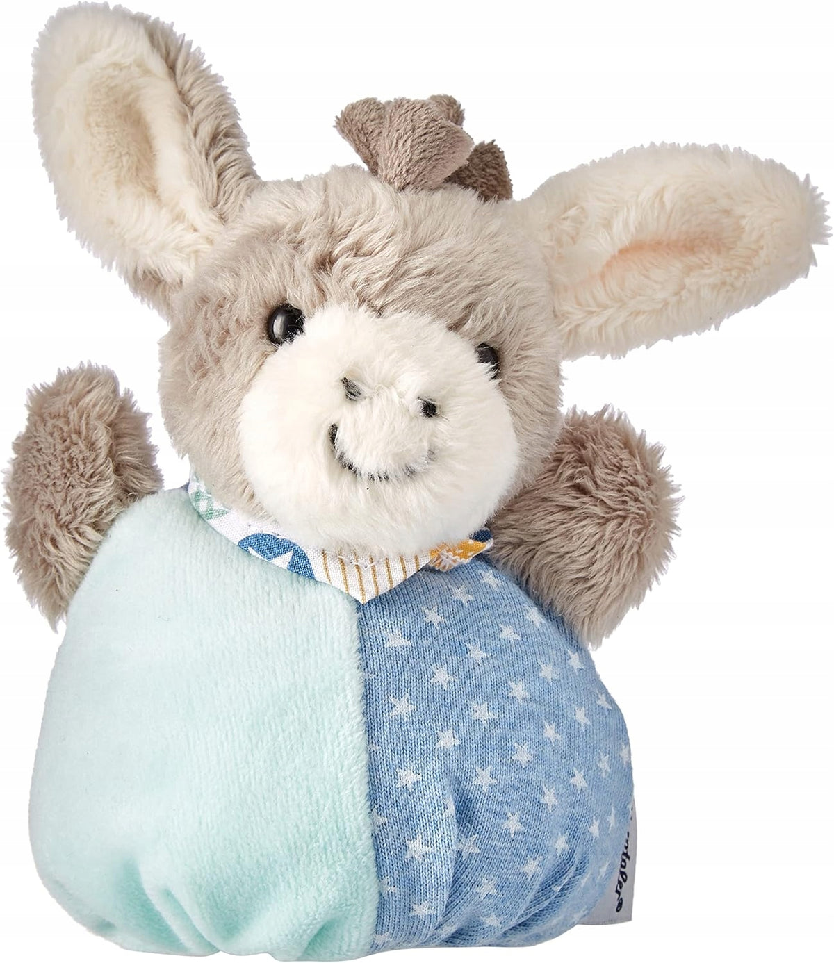 STERNTALER ezeltje Emmi knuffel met rammelaar 13 cm