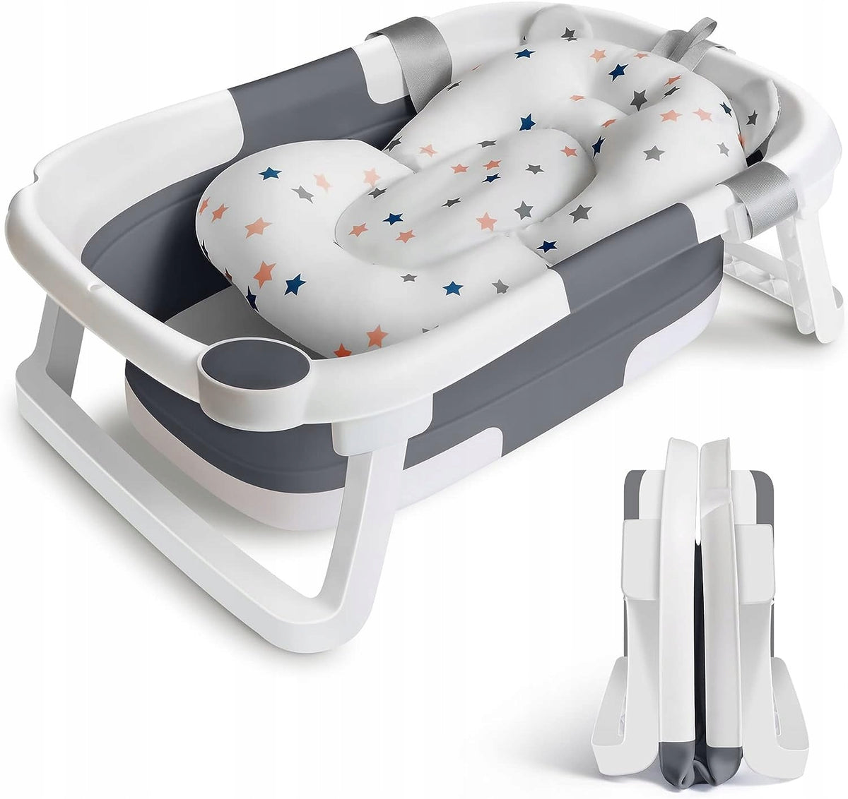 GLENMORE vasca da bagno pieghevole con scarico + INSERTO