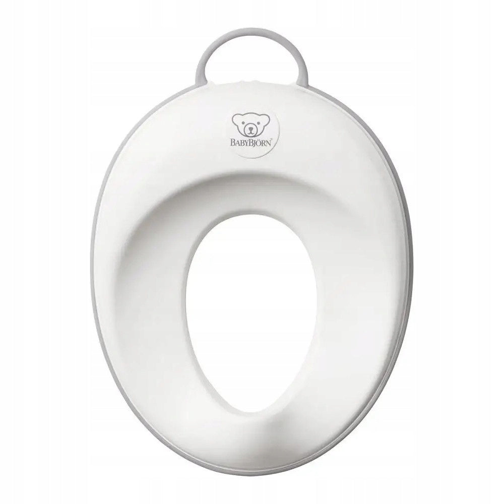 BABYBJORN nakładka na sedes z regulacją i otworem 12 x 18,5 cm, biało-szara
