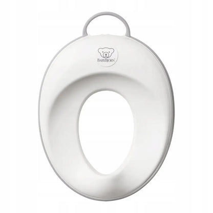 BABYBJORN nakładka na sedes z regulacją i otworem 12 x 18,5 cm, biało-szara