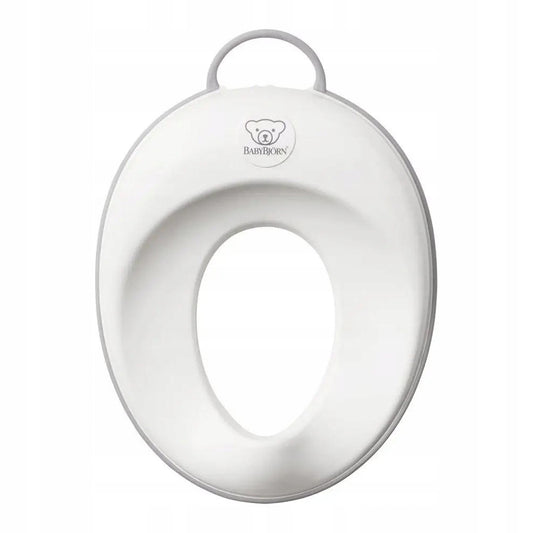 BABYBJORN nakładka na sedes z regulacją i otworem 12 x 18,5 cm, biało-szara