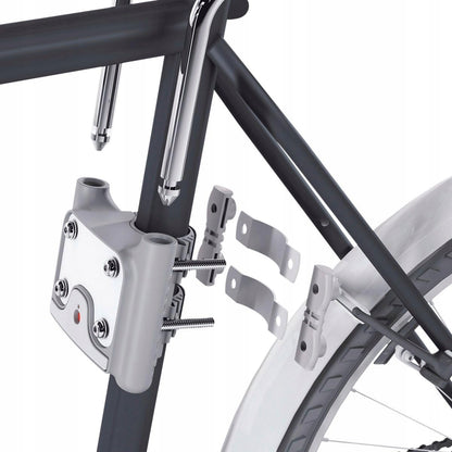 OKBABY Fastening System uchwyt do fotelika rowerowego 10+ i Baby Shield, szary uchwyt montażowy