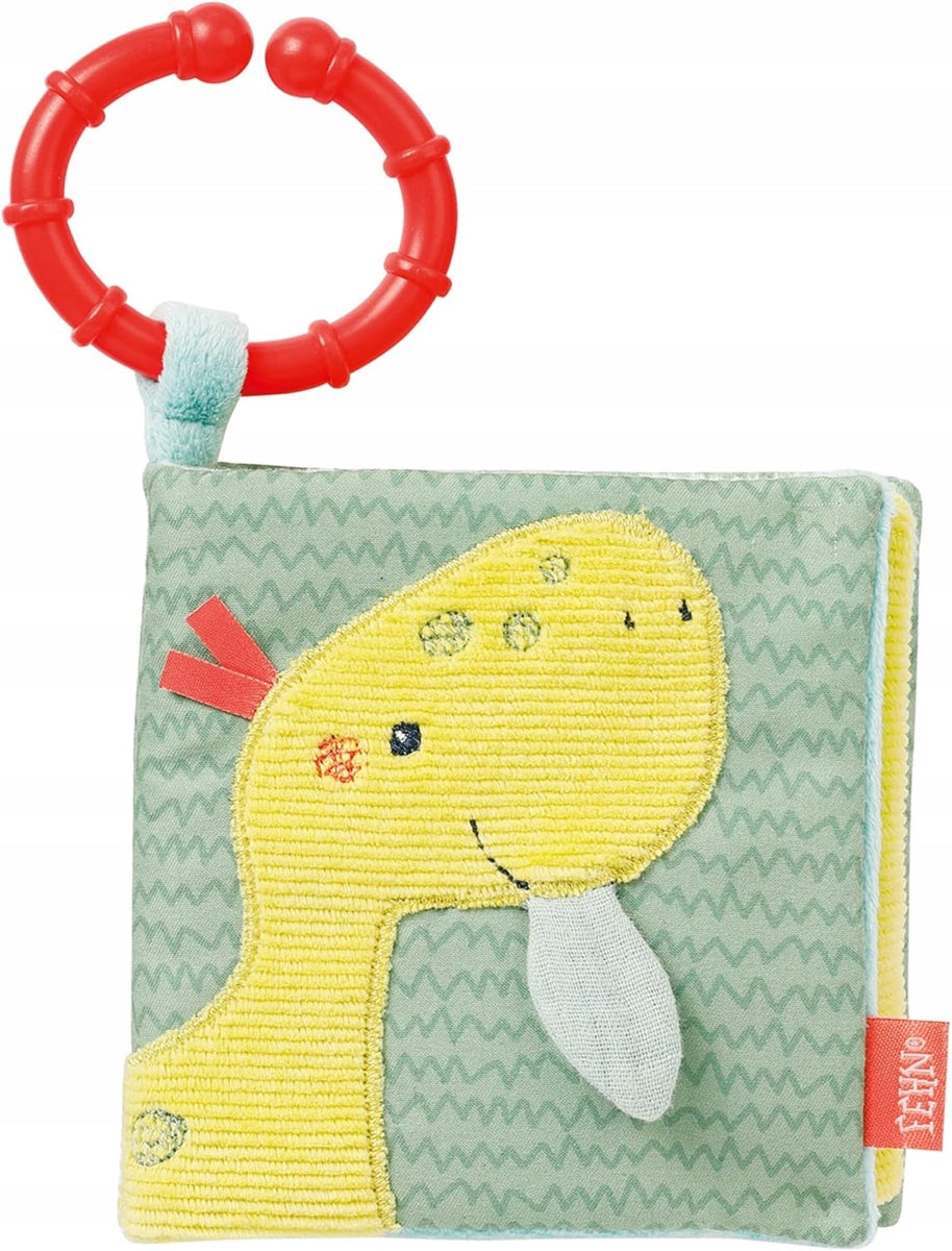 FEHN Happy Dino sensorisch boekje HANGER 11 x 11 cm
