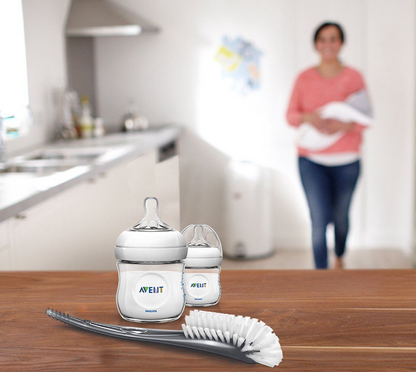 PHILIPS AVENT SCF145/08 borstel voor het reinigen van spenen en flessen + etui