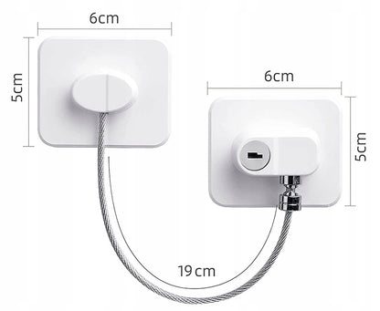 CHILD SAFETY LOCK security for cupboards, drawers, fridges, cupboards, drawers, fridges, cookers