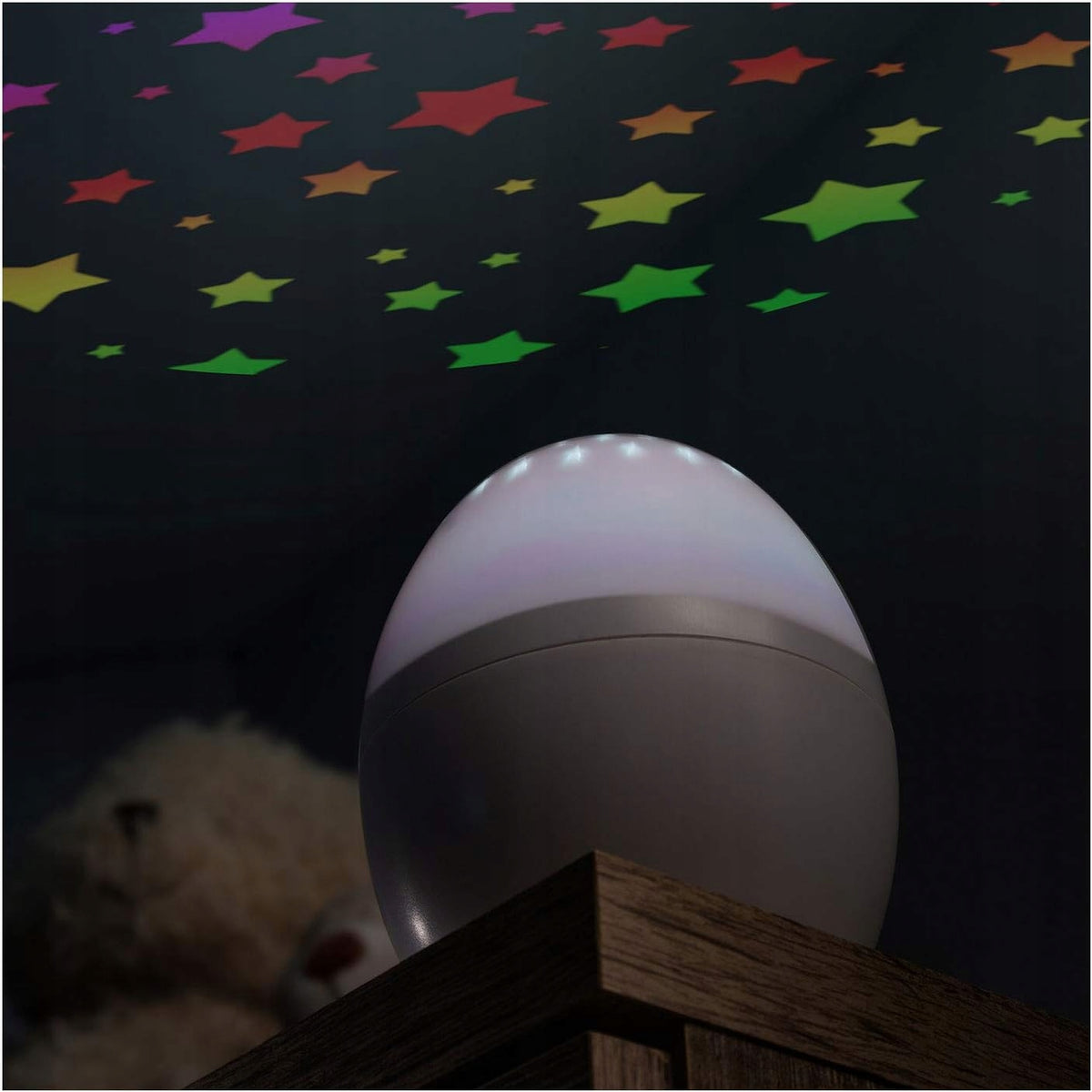 REER Starlino Nachtlicht und Sternenprojektor 4 LED-Farben