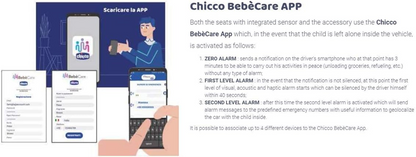 CHICCO BEBECARE Easy-Tech sensore sistema per seggiolino auto