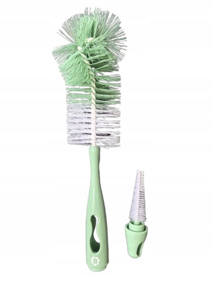 BADABULLE 2-in-1 fles- en speenborstel 28 cm