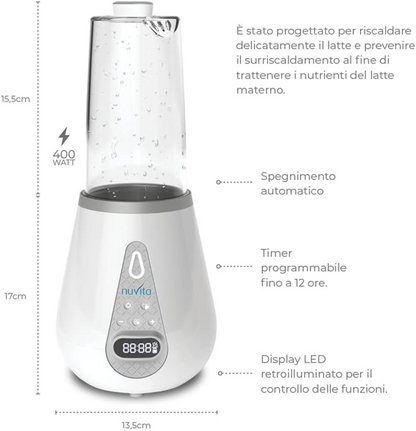 NUVITA flessenwarmer sterilisator ontdooier 4-in-1