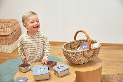LASSIG Snackbox scatole in acciaio per snack x3