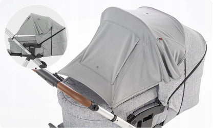 REER ShineSafe 3w1 osłona przeciwsłoneczna moskitiera UPF50+ do wózka z ochroną przed słońcem i owadami