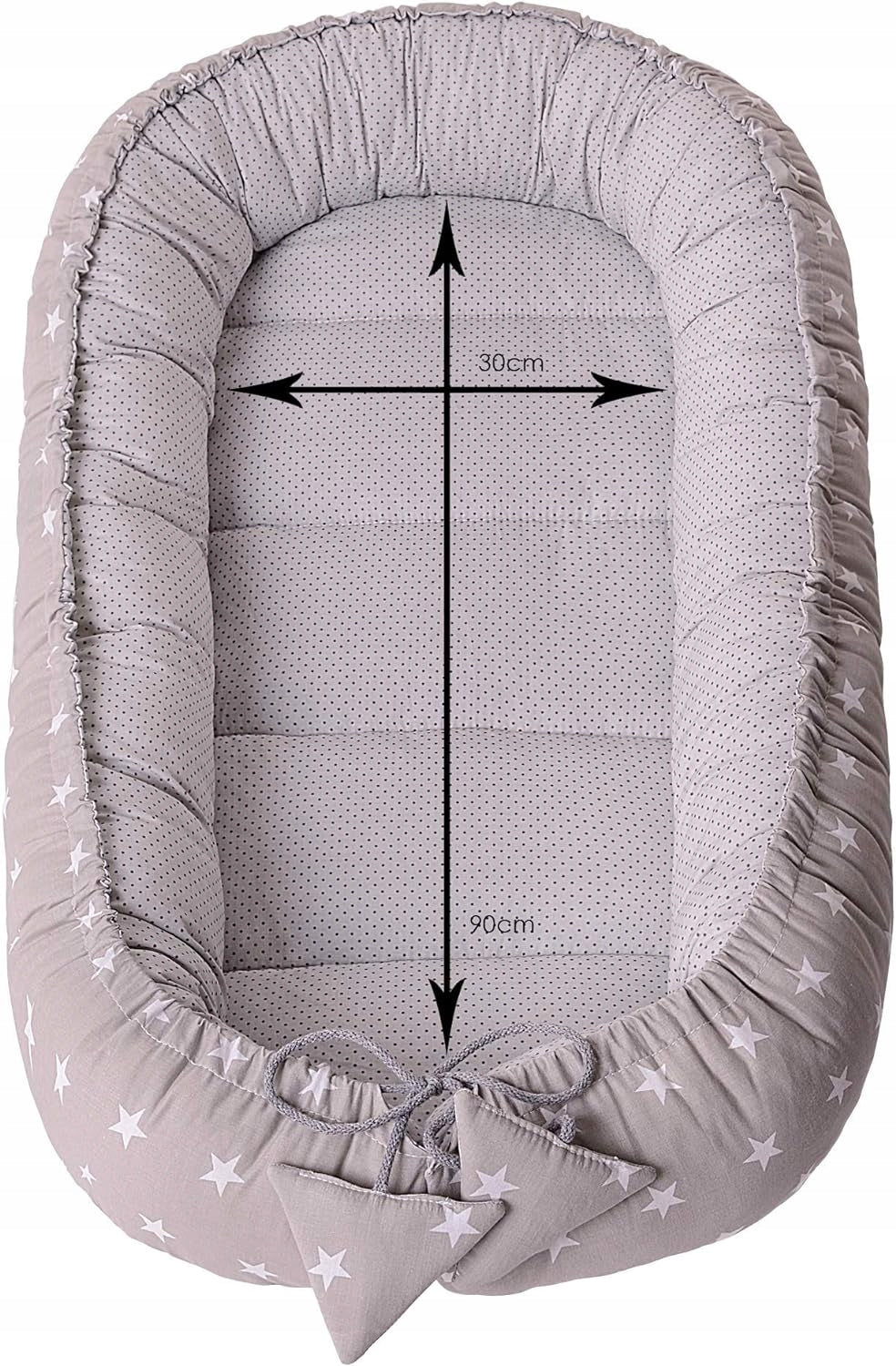 MEDIPARTNERS nid cocon pour bébé 90 x 50 + insert minky