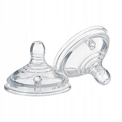 TOMMEE TIPPEE smoczek do butelki CLOSER TO NATURE 6msc+ x2 silikonowe smoczki do butelek bez BPA i BPS