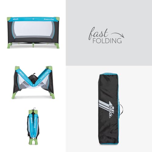 Hauck Dream N Play travel cot Waterblue 120 x 60 cm