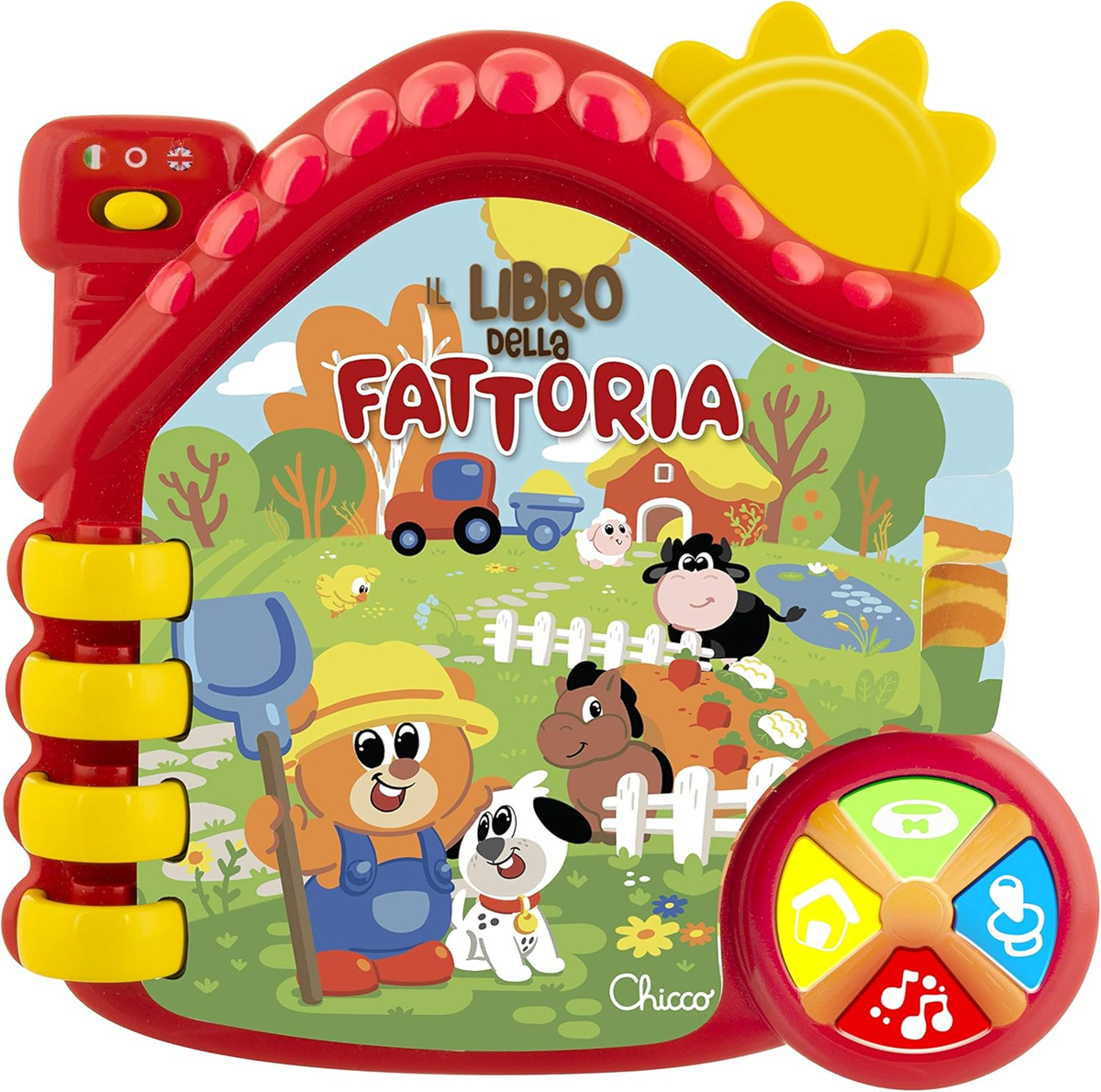 CHICCO Farma elektronische educatieve boekje ENGELS en ITALIAANS