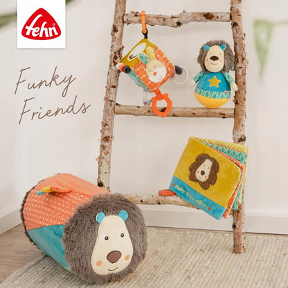 FEHN Funky Friend Stehaufmännchen 18cm Rassel LÖWE
